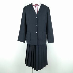 1 иен eaton юбка шнур Thai верх и низ 4 позиций комплект указание 175A большой размер зима предмет женщина школьная форма Saitama Hiroshima средний . темно-синий форма б/у разряд C NA5939