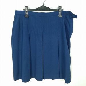1 иен школьная юбка большой размер лето предмет w92- длина 59 цветок темно-синий средний . средняя школа плиссировать школьная форма форма женщина б/у IN7003