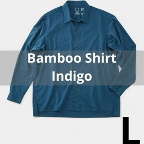 山と道　バンブーシャツ　indigo Lサイズ