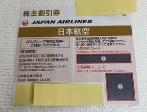 送料無料 『8766』 JAL 株主優待券 1枚 2024年11月30日まで 日本航空 JAPAN AIRLINES 株主割引券