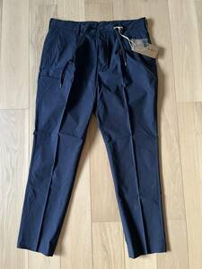 【The DUFFER of ST.GEORGE】NYLON SET UP EASY TROUSERS リップストップナイロン セットアップ イージーパンツ サイズL ネイビー未使用 