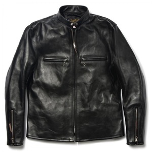 ブコ BUCO リアルマッコイズ J-100 SINGLE RIDER'S JACKET シングルライダースジャケット レザージャケット ホースハイド 38 黒 ブラック