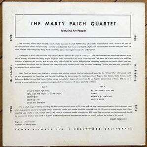 【準オリジナル】DG太溝 MONO 激レア 爆音 Marty Paich Quartet Featuring Art Pepper TAMPA TP-28の画像2