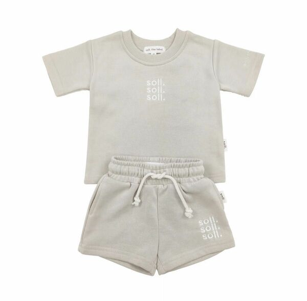 soll. the label　Kids French Terry Set 2y