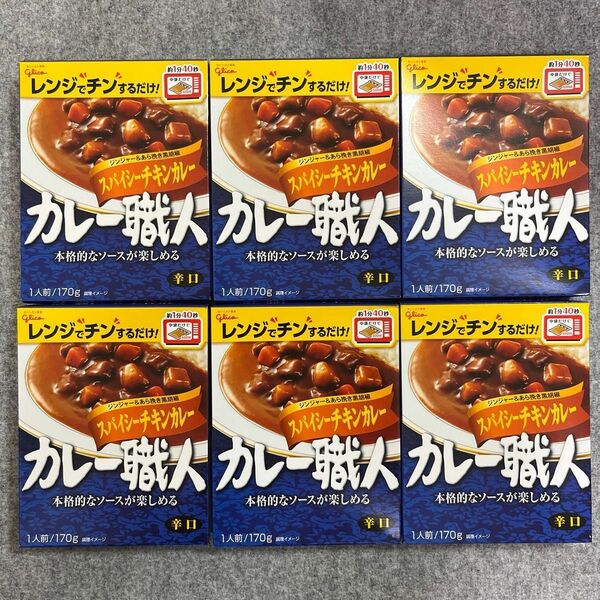 江崎グリコ カレー職人スパイシーチキン辛口 170g×6箱 まとめ売り