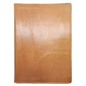  original leather .. discount finishing A5 size pocketbook cover | Brown 