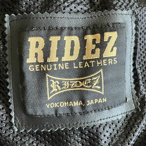 【未使用品】RIDEZ メッシュライダースジャケット  レザージャケット 本革 シングルライダース の画像8