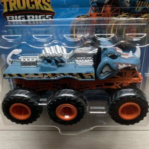 ホットウィール モンスタートラック トランスポーター ★ ライノマイト ★ 1/64 ミニカー Hot Wheels MONSTER TRUCKS BIG RIGS RHINOMITEの画像2