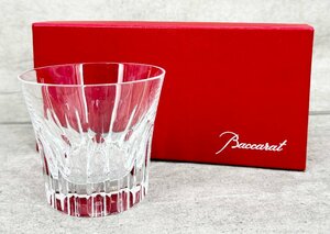 未使用品 Baccarat バカラ 「クリスタ タンブラー」 カット クリスタル ロック グラス 容量約260ml フランス製 2814890 1客 ペア用箱付