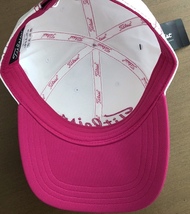 Titleist ピンク リボン CAP ホワイト GOLF 刺繍 キャップ 帽子 PINK RIBBON 白 コラボ Wネーム 好きに も タイトリスト 共用 ゴルフ_画像6