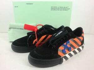 A3435 Off-White DIAG LOW VULCANIZED サイズ24.5cm オフホワイト スニーカー 靴 OMIA085R20C210181930 黒 中古