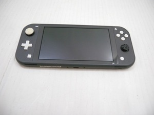 C5884★ニンテンドースイッチライト グレー 本体のみ 動作確認/初期化済/本体更新 ※左スティック動作不良有 現状渡し【ジャンク】