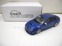 C5909★ottoモデル 1/18 スバル STi206 ブルー ミニカー 開封済中古_画像1