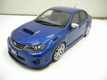 C5909★ottoモデル 1/18 スバル STi206 ブルー ミニカー 開封済中古_画像3