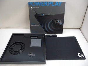 C5923★Logicool G ゲーミングマウスパッド G-PMP-001 POWERPLAY ワイヤレス充電システム 通電確認のみ/他未チェック 現状渡し【ジャンク】