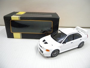 C5961*ixo Ixo 1/18 Lancer RS Evolution VI 1998 white minicar * outer box color fading have breaking the seal settled used 