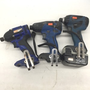 ^^[1 jpy start ] MAX Max impact 3 pcs. set rechargeable battery 1 piece attaching cordless type 14.4v PJ-ID141/ pattern number unknown / PJ-SD10 scratch . dirt equipped 