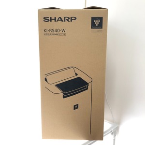 **[1 иен старт ] SHARP sharp увлажнение очиститель воздуха "plasma cluster" система очищения воздуха ионами 25000 KI-RS40-W оттенок белого не использовался . близкий 