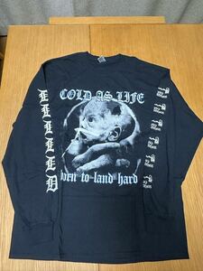 cold as life Tシャツ ロンT 長袖 xl madball ctyc nyhc agnostic front sick of it all irate murphys law merauder hatebreed biohazard