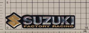 スズキ レーシング ホログラム ファクトリー ステッカー SUZUKI sticker Racing 金色 gold ゴールド
