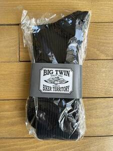 未使用品　BIGTWIN ハイソックス　サイズ25～27ｃｍ　BIG TWIN ビッグツイン 靴下　アメリカン ハーレー 送料全国一律370円