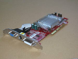 ファンレス AGP Radeon 9250 VGA DVI 4000/50501