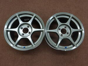 A-136　P-1 Racing　15×7J ET45 PCD100 4H 2本　軽量　人気商品　スポコン　走り屋さん　Racing sports コンパクトカー　等に是非　！