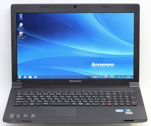 Lenovo B590/Core i5-3230M(2.60GHz)/8GBメモリ/HDD500GB/無線LAN HDMI/15.6TFT/Windows7 Home Premium リカバリ領域有 #0520