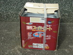  long-term storage unused Asahi paint oiliness super coat ivory 10L