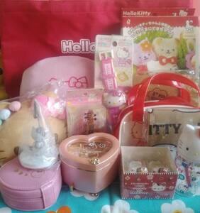  Hello Kitty goods set sale music box case bag .... Japanese confectionery pouch violin club Heisei era retro Sanrio 
