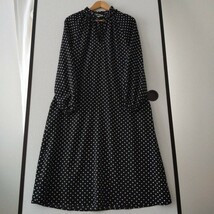 【H&M】ドット フリルスタンドカラーワンピース_画像7