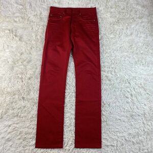 希少 エディ期 2005◎DIOR HOMME ディオールオム　カラーパンツ　赤　レッドred jeans size26 ジーンズ エディスリマン