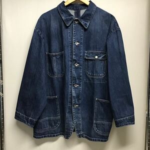 【PORTER CLASSIC ポータークラシック】PC-005-2142 STEINBECK DENIM COVERALLS カバーオール L デニム インディゴ コットン 2405oki M