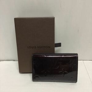 【LOUIS VUITTON ルイヴィトン 】M90902 ヴェルニ ミュルティクレ6 6連キーケース アマラント　ブレット エナメル モノグラム　2405oki h