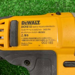 【中古品】DEWALT DCF815S2 12-Volt Max 1/4-Inch Impact Driver Kit [並行輸入品] IT0K39OOC314の画像3