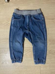  Muji Ryohin конические брюки Denim Kids низ 80cm