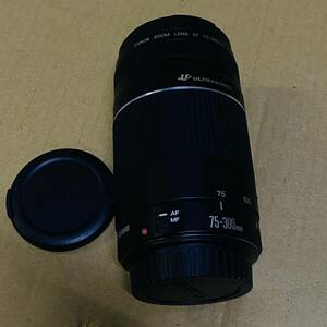 1000円スタート Canon キャノン カメラレンズ EF 75-300㎜ レンズ 1:4-5.6 さIII USM 現状品動作未確認済み