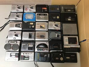 N1641/SONY Panasonic AIWA WALKMAN cassette player various together 28 piece Jack 