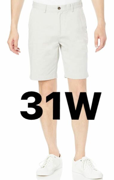 ふ29 Amazon Essentials ショートパンツ スリムフィット メンズ　31W シルバー