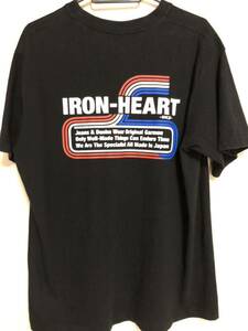 iron heart アイアンハート　Tシャツ ブラック L 送料無料　黒　ハーレー バイカー　スポーツスター　タンク　AMF ショベル　スポタン