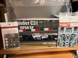 フジミ　ザウバーC31 日本グランプリ　スタジオ27カーボンデカール　エッチングパーツ　3点セット