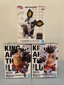 【ワンピース】KING OF ARTIST ルフィ 【ジョジョの奇妙な冒険】SOFVIMATES イギーvol.2 3点セット