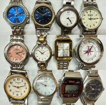 レディース 腕時計 まとめて 大量 100本 セット 約4.2kg SEIKO CITIZEN TECHNOS TRUSSARDI ORIENT CASIO WICCA FOSSIL 等 まとめ H168_画像5