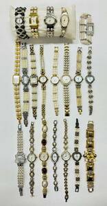 真珠系 パールタイプバンド 20個 点 個 宝石宝飾ストーン アクセサリー まとめて メンズレディース 腕時計 大量 セット 687g ジャンク A190