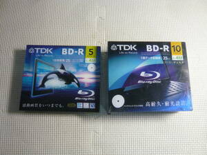 未開封！！　TDK　 BD-R　一回録画用 25GB　 計15枚　 インクジェットプリンター 対応　Blu-ray Disc 