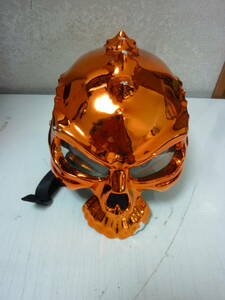  helmet *gaikotsu metallic orange ghost used 