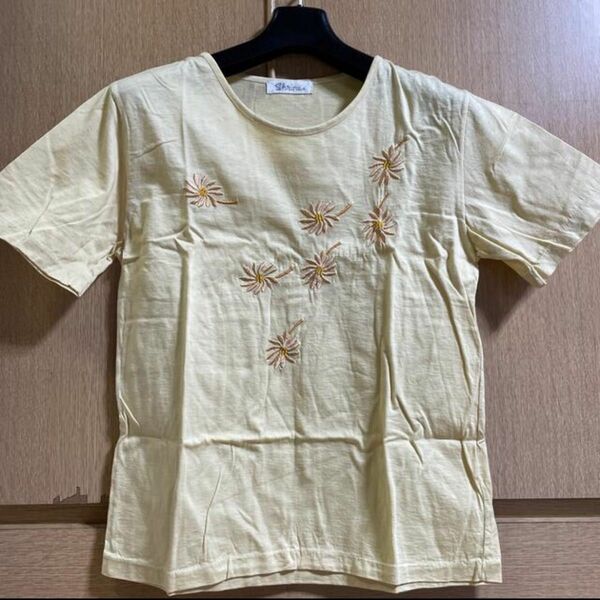 Tシャツ、半袖、レディース、花柄