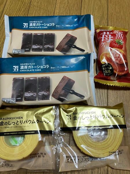 赤字！豪華5点セット　売り切れ　金のセブン　濃厚ガトーショコラ　苺のケーキ お菓子詰め合わせ お菓子 焼菓子