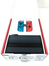DZ190-0512−49【中古】任天堂 Nintendo Switch 有機ELモデル ネオンブルー/ネオンレッド 動作確認済み 画面キズ有_画像5