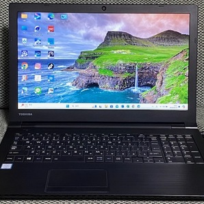 ②TOSHIBA dynabook B65/M 第8世代CPU Corei5-8250U @1.60GHz 増設16GB 新品大量SSD512GB Windows11Pro Ｗebカメラ 15.6薄型 office365